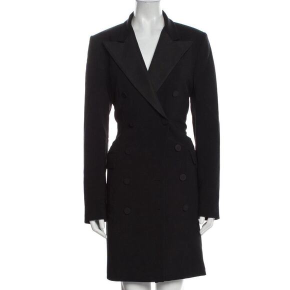 Ralph Lauren Purple Label Double Breasted Mini Dress Blazer Tuxedo size 10 - Picture 10 of 13